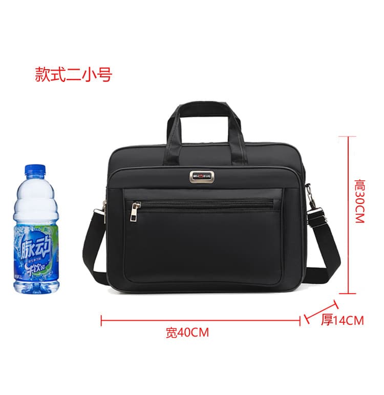 Factory direct sales men's briefcase Oxford cloth laptop bag horizontal style portable business backpack cross-border supply 7