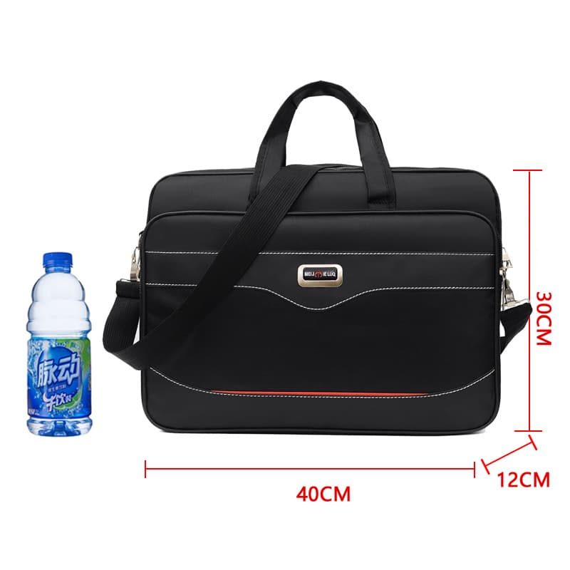 Factory direct sales men's briefcase Oxford cloth laptop bag horizontal style portable business backpack cross-border supply 8