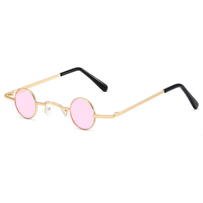 Ultra-small frame round retro sunglasses for men and women mini small round frame table mirror traitor glasses hip-hop sunglasses 10