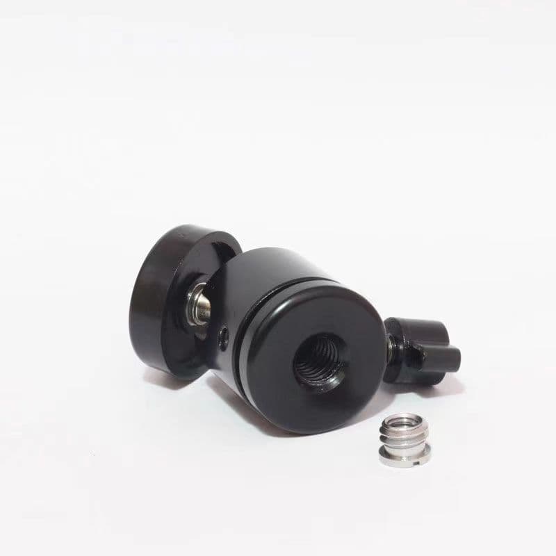 Metal gimbal head, mobile live broadcast tripod, 360-degree rotating spherical head, three-hole photography accessories 5