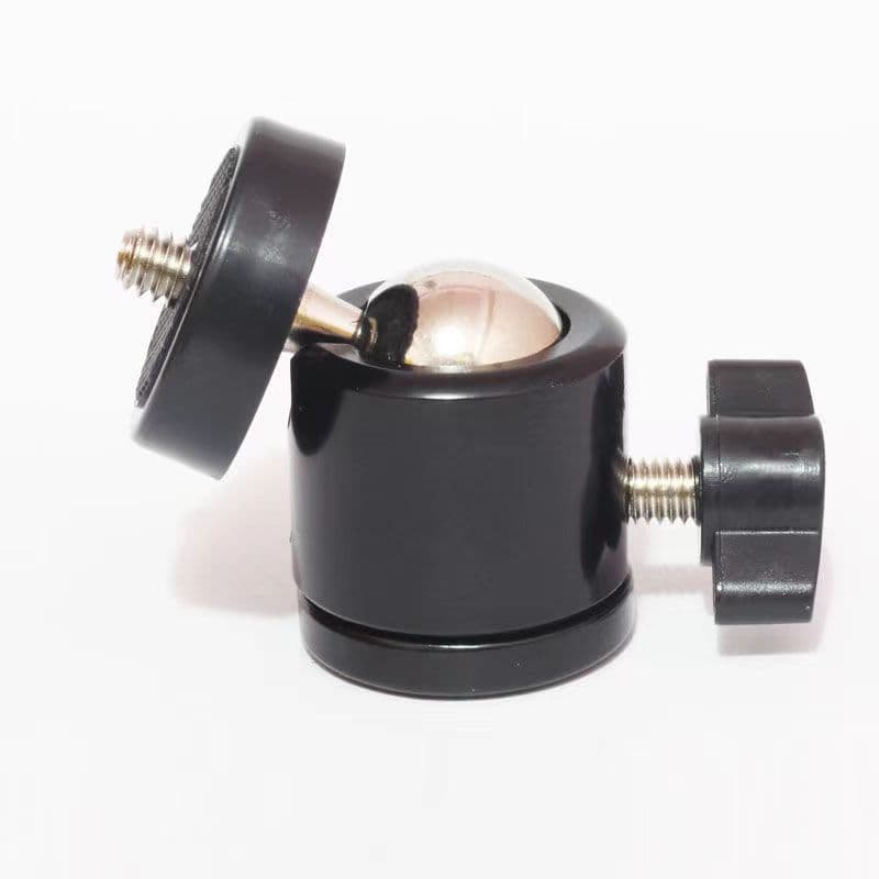 Metal gimbal head, mobile live broadcast tripod, 360-degree rotating spherical head, three-hole photography accessories 6