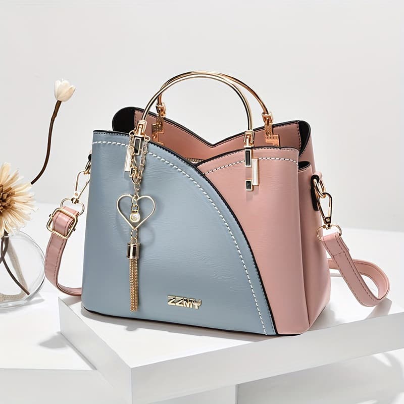 Women's Bags 2025 New Trendy Handbags Korean Version Contrast Color Large Capacity Fashion One Shoulder Crossbody Bag Dropshipping 2