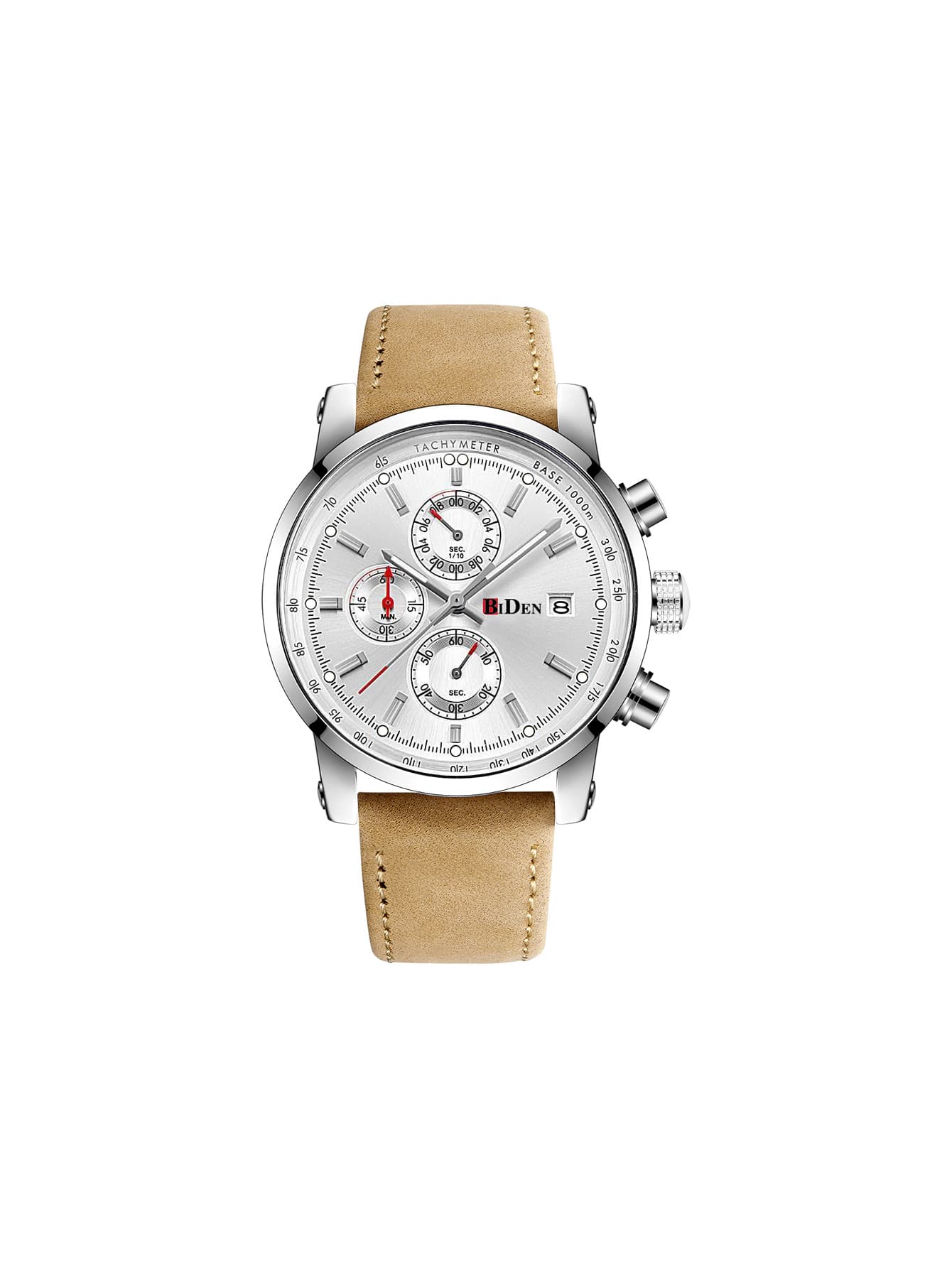 Biden Men's Watch Stylish Business Chronograph 30M Waterproof Watch Elegant Sports Analog Date 7