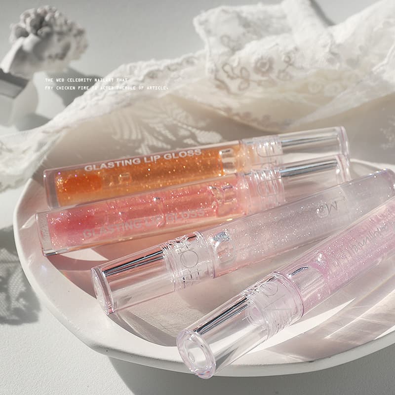 Maxfine lip gloss water gloss lip glaze moisturizing and plumping lips and cheeks dual-use lip gloss lip balm lip and cheek dual-use balm 3