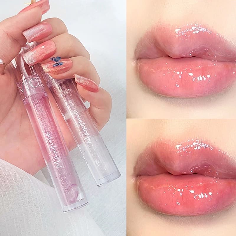 Maxfine lip gloss water gloss lip glaze moisturizing and plumping lips and cheeks dual-use lip gloss lip balm lip and cheek dual-use balm 4
