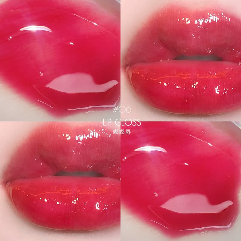 Maxfine lip gloss water gloss lip glaze moisturizing and plumping lips and cheeks dual-use lip gloss lip balm lip and cheek dual-use balm 10