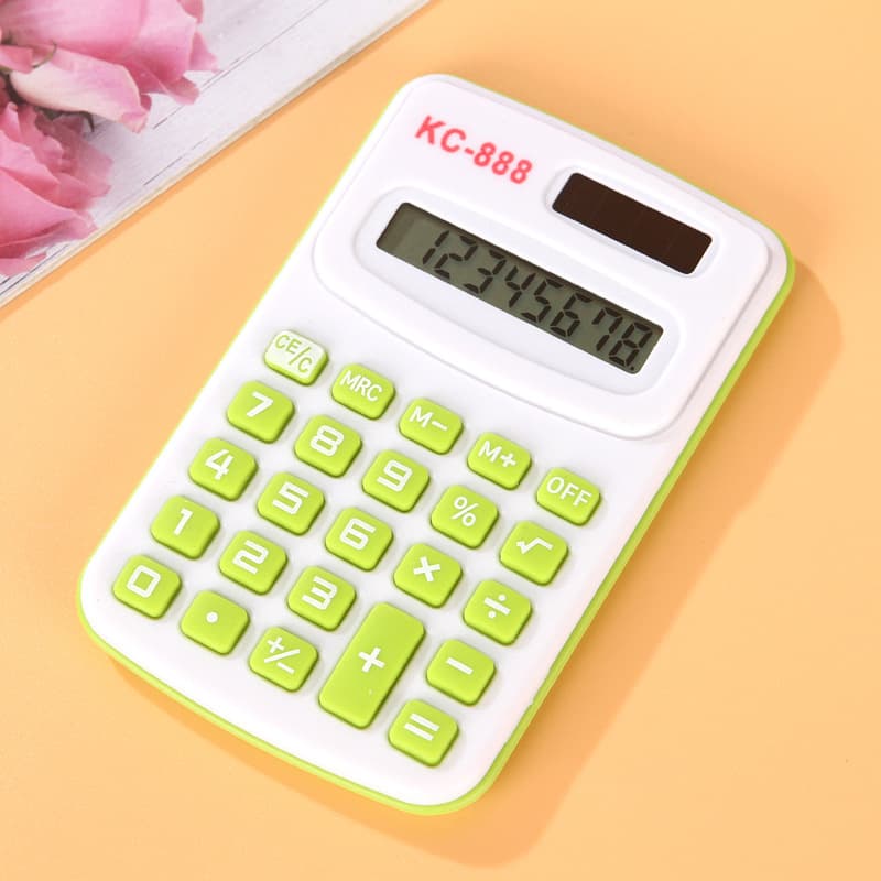 Children's calculator color KC888 computer office student mini calculator cute candy color computer 4