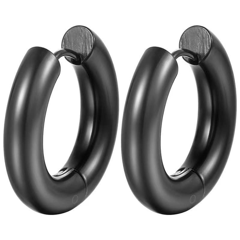 Cross-border special supply of stainless steel earrings, unisex style, bold earrings, versatile fashionable 18k gold plated earrings wholesale 10