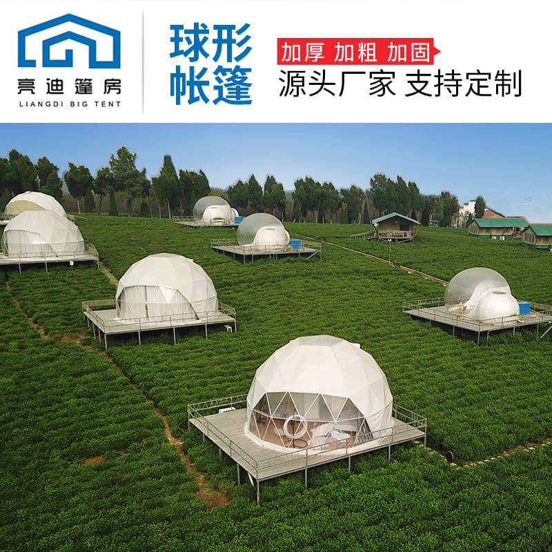 Outdoor camping transparent spherical tent hotel resort starry sky tent scenic camp B&B hotel tent room 4