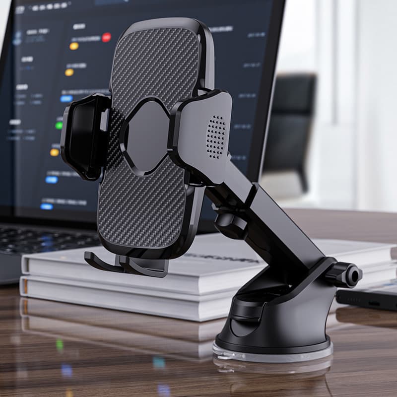 Cross-border car navigation universal plastic mobile phone base universal rotating horizontal and vertical screen car mobile phone holder wholesale 5