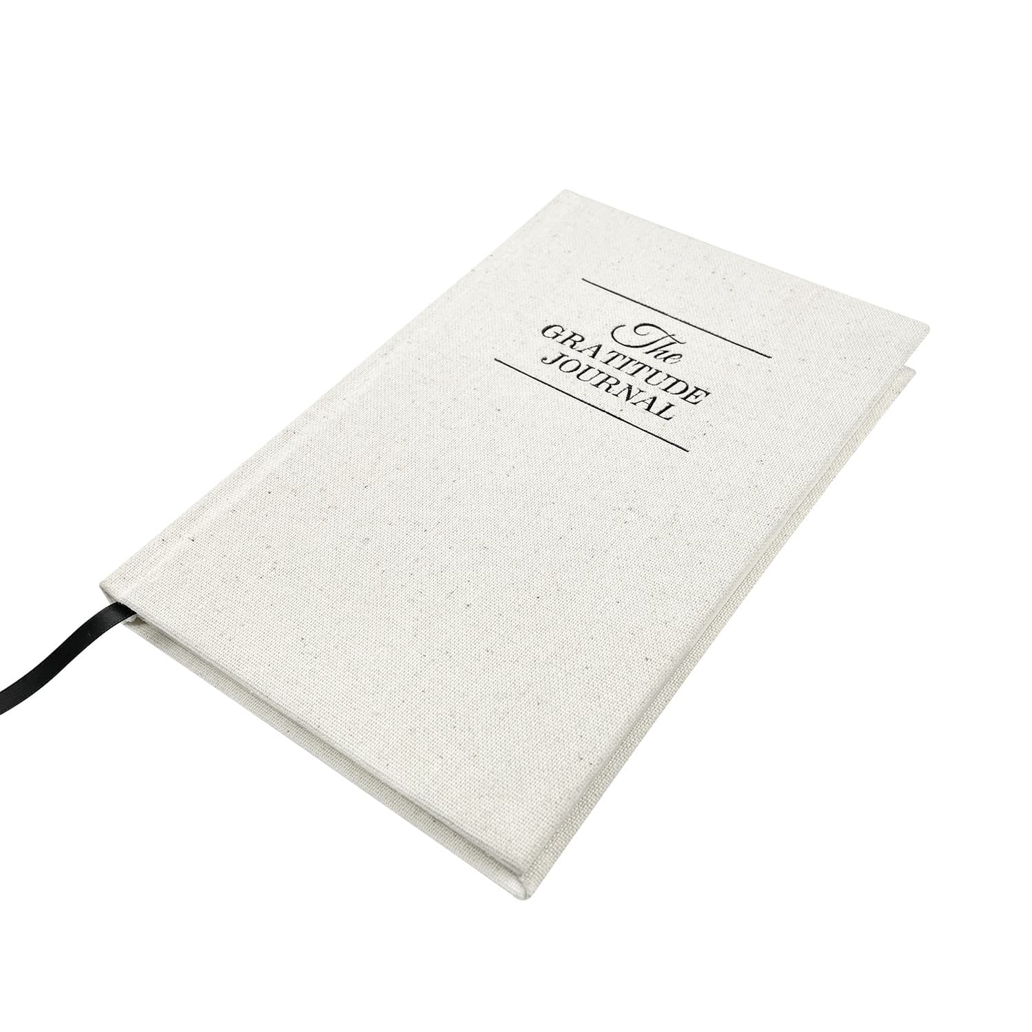 English Notepad Gratitude Diary Check-in Schedule Linen Fabric Notebook Plan Hand Account Book Gratitude Note 6