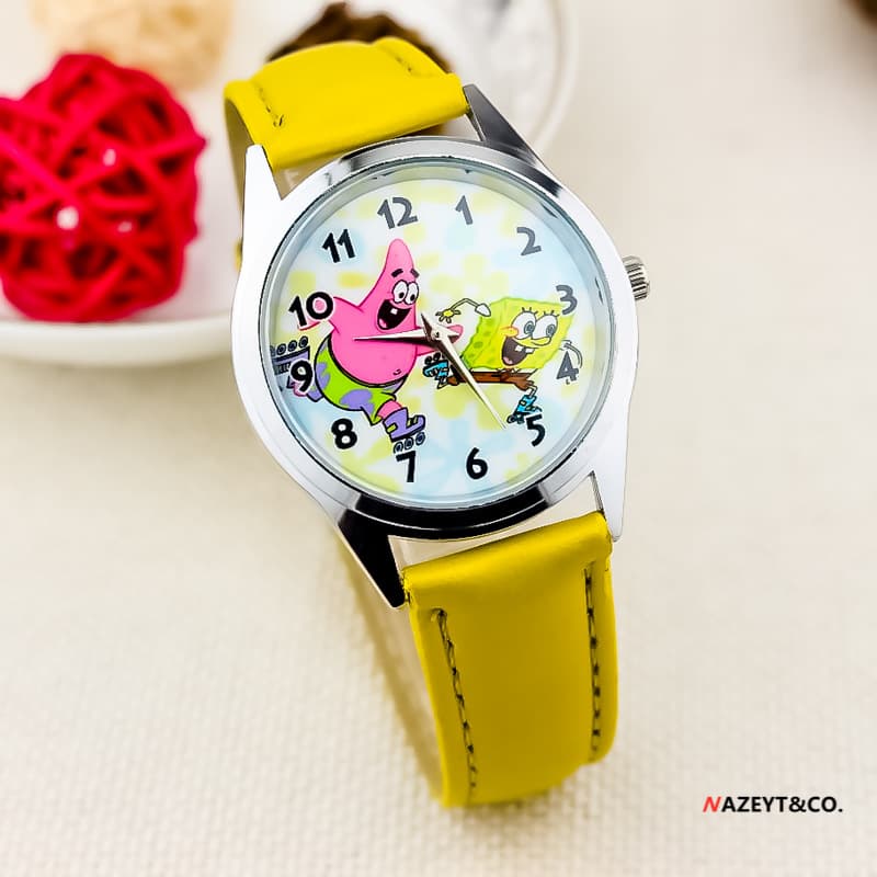 Cross-border popular children's belt cartoon watch primary school boys and girls cartoon cute electronic watch 4
