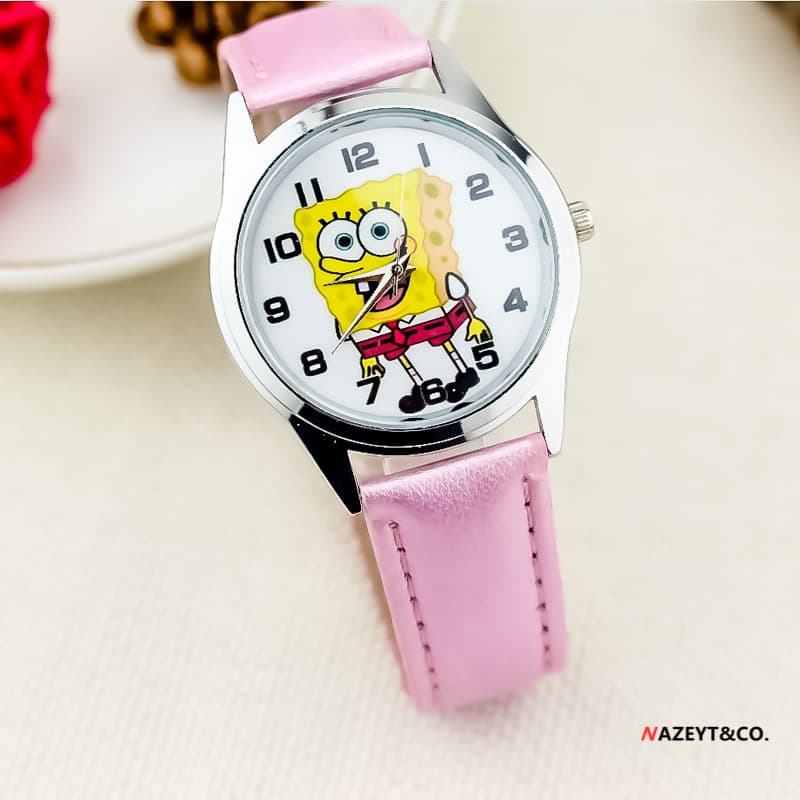 Cross-border popular children's belt cartoon watch primary school boys and girls cartoon cute electronic watch 9