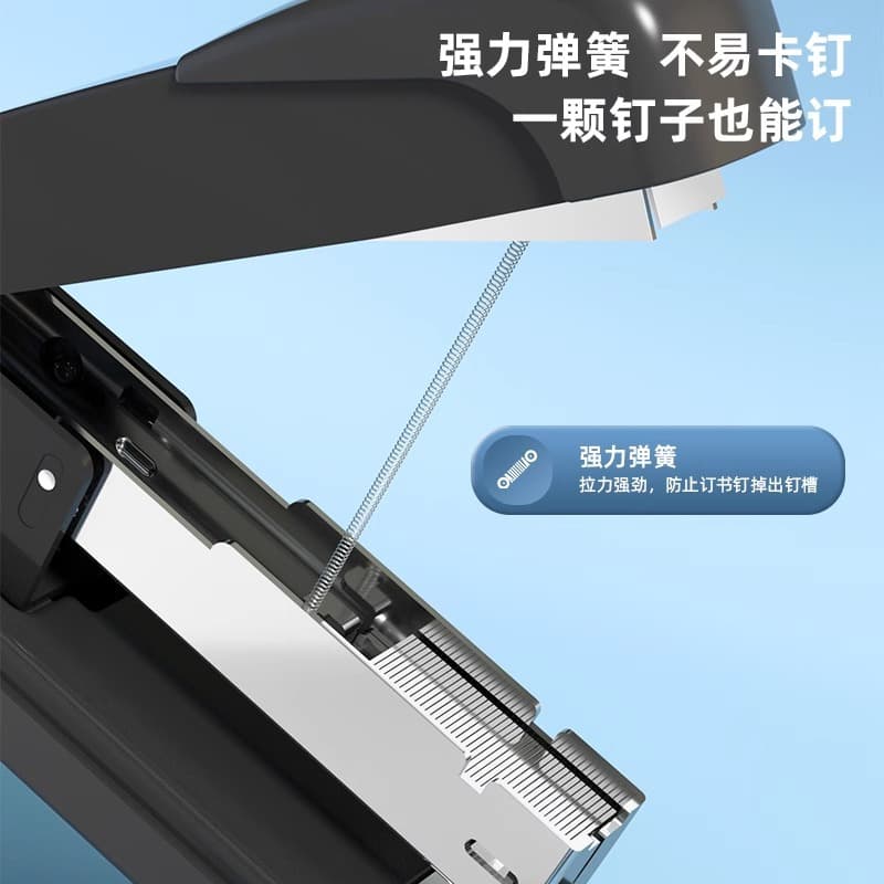 Deli stapler thickened large stapler small stapler medium student binding machine labor-saving wholesale 3