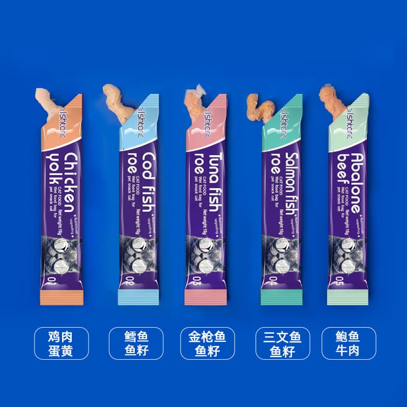 Ishtar Cat Bars Wholesale Cat Snacks Adult Cats and Kittens Nutrition Bars Pet Food Wet Food Packs Dropshipping 4
