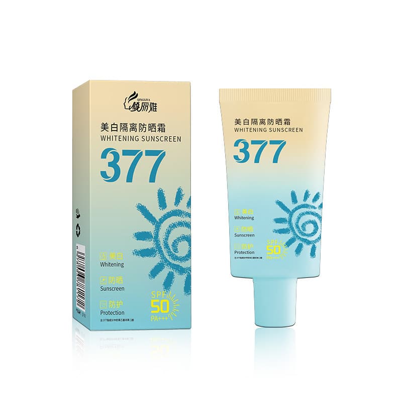 SPF50+ UV protection 377 whitening sunscreen, face and whole body refreshing high-power sunscreen spray isolation emulsion 6