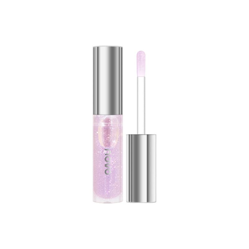 NOVO lip oil glass lip glaze mirror water gloss lip gloss for students affordable autumn and winter transparent lip gloss with glitter 6