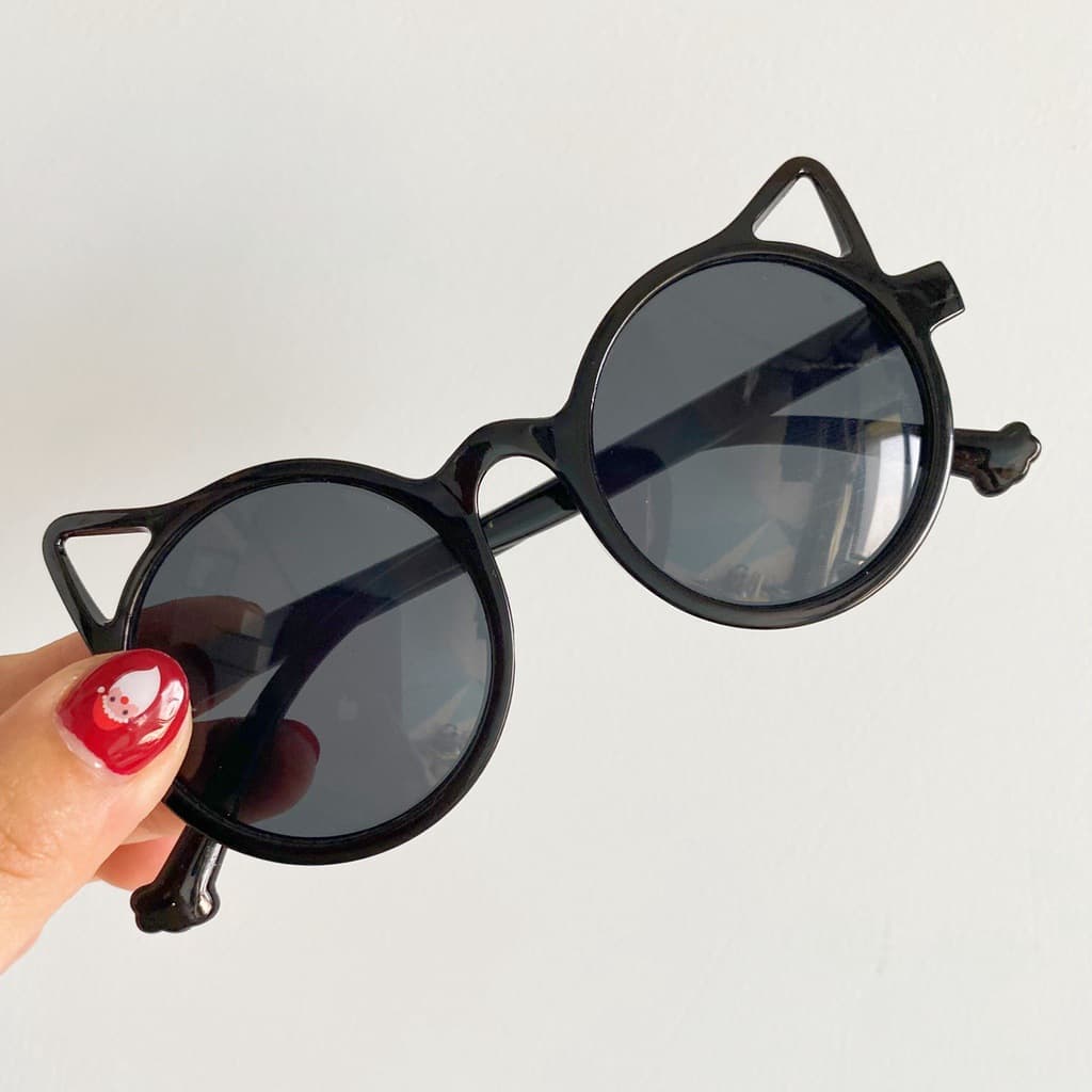 2024 new children's sunglasses fashion trend cat ear sunglasses children's sunglasses baby sunglasses