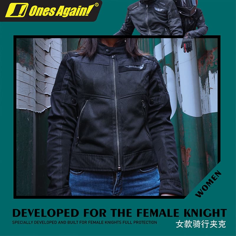 Summer motorcycle riding clothing, women's motorcycle jacket, racing rally clothing, anti-fall breathable rider equipment for all seasons 4