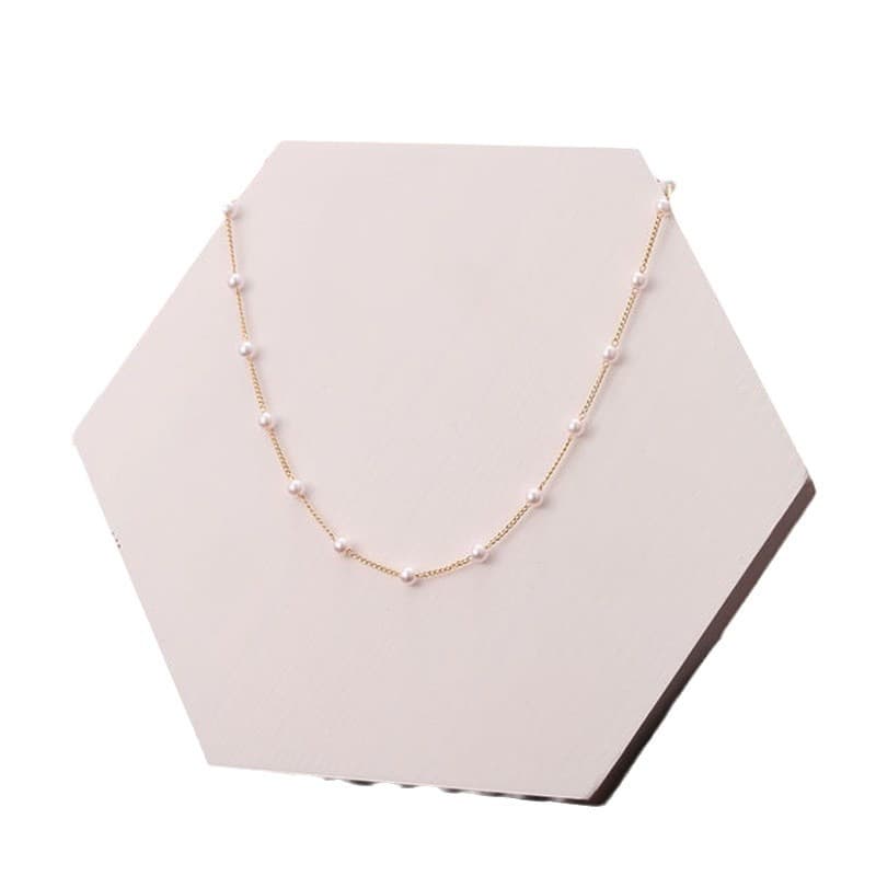 European and American fashion cross-border jewelry new pearl necklace fashion clavicle chain choker necklace neck jewelry for women 6