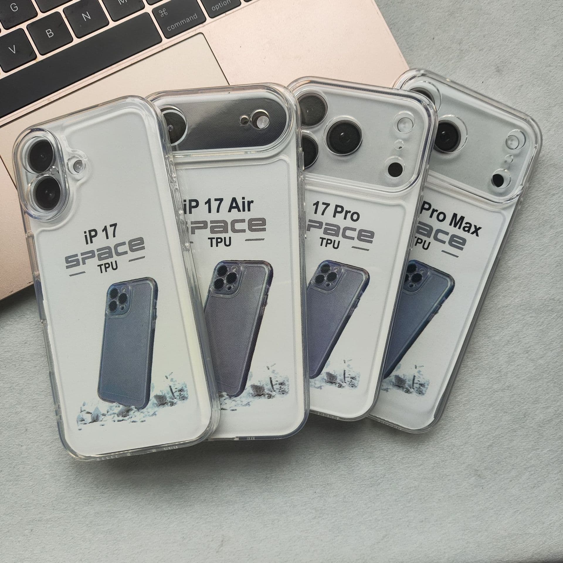 New 17 space shell iPhone16promax transparent 15 suitable for Apple 14 mobile phone case 13Pro protective cover 3