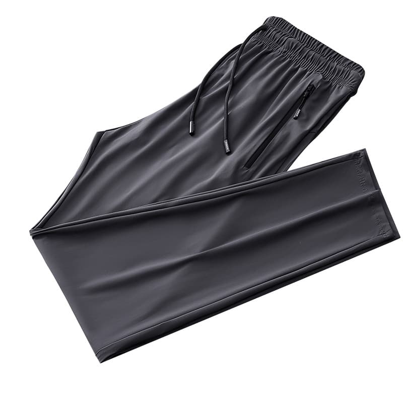 Stretch sweatpants men's summer thin large size ice silk pants straight quick-drying casual breathable quick-drying trousers for men 6