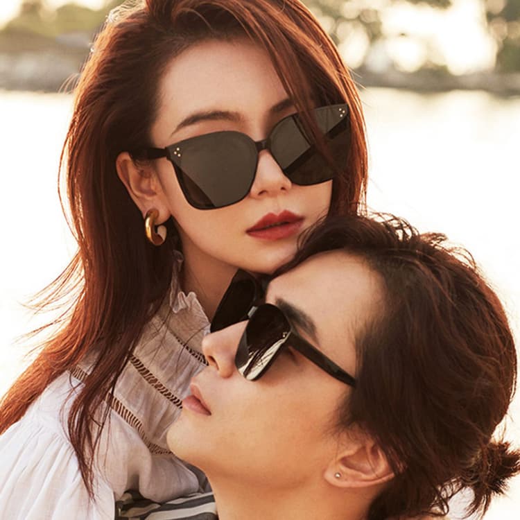 2025 gm sunglasses for women, live broadcast popular sunglasses for men, fashionable large square frame anti-UV sunglasses 3