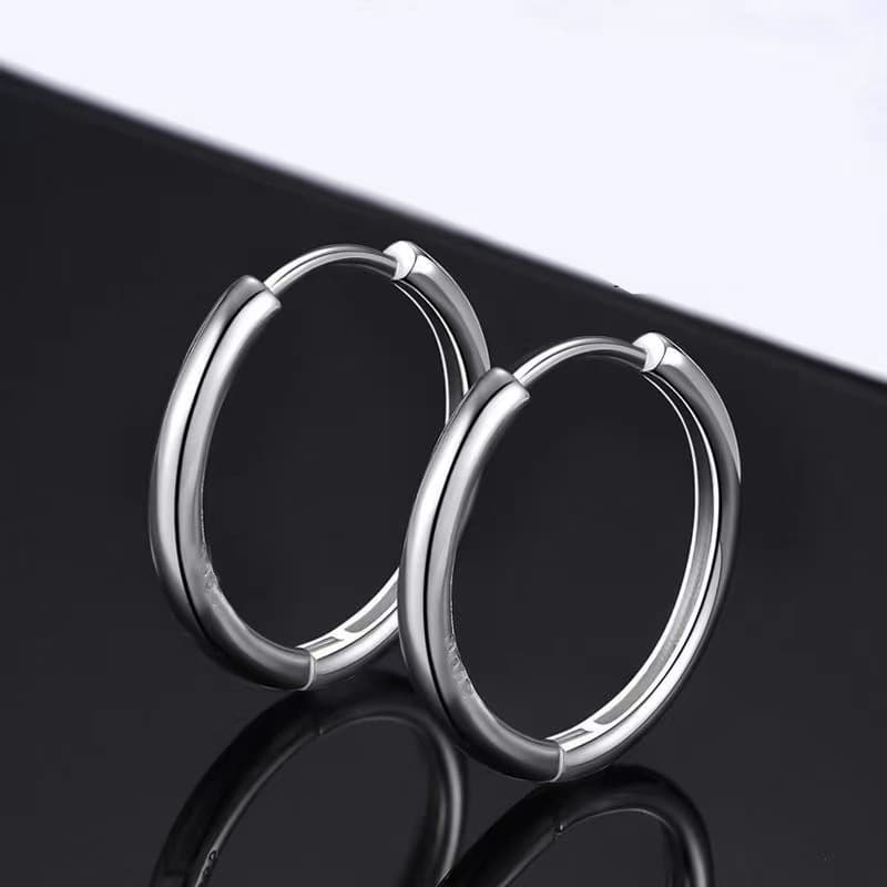 Glossy earrings for men and women, fashionable light luxury exquisite earrings, Korean style sweet and cool trendy wear, couple ear bone nails 10