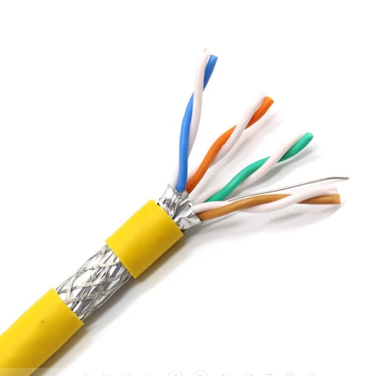 Flexible network cable, double shielded Gigabit industrial network cable, Category 5e, Category 6, Category 7, Category 8 communication Ethernet cable 4