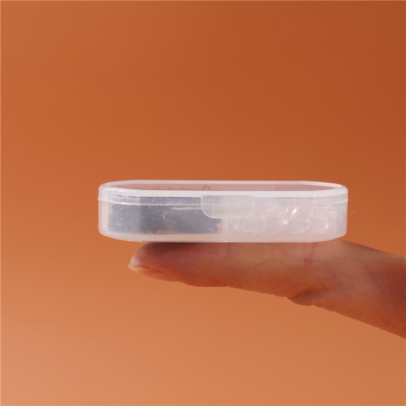 2-grid ear stick with ear plug set, ear piercing, anti-ear plug ear nail, plastic ear stick, simple silicone ear stick, ear needle 5