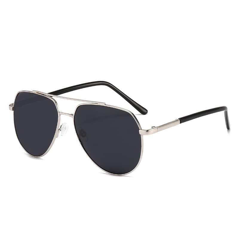 Polarized sunglasses, high-end summer new style men's glasses, metal double bridge toad glasses, black sunglasses, women's wholesale factory 5