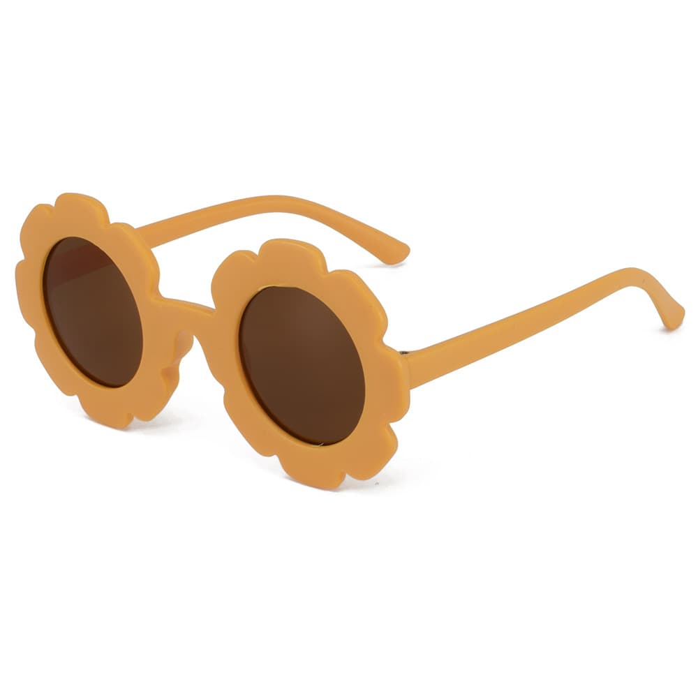 Children's sunglasses travel sun protection UV protection sunglasses cute sun flower baby decorative glasses 8