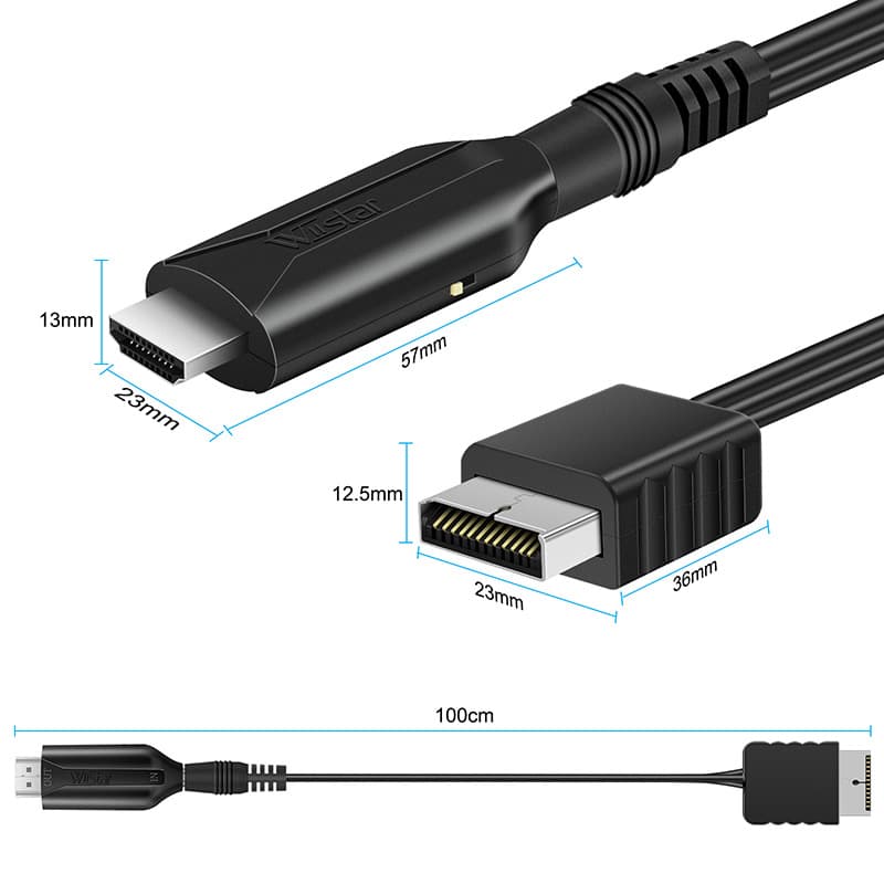 PS1 PS2 to HDMI game console connected to TV multi-interface HD cable conversion cable
