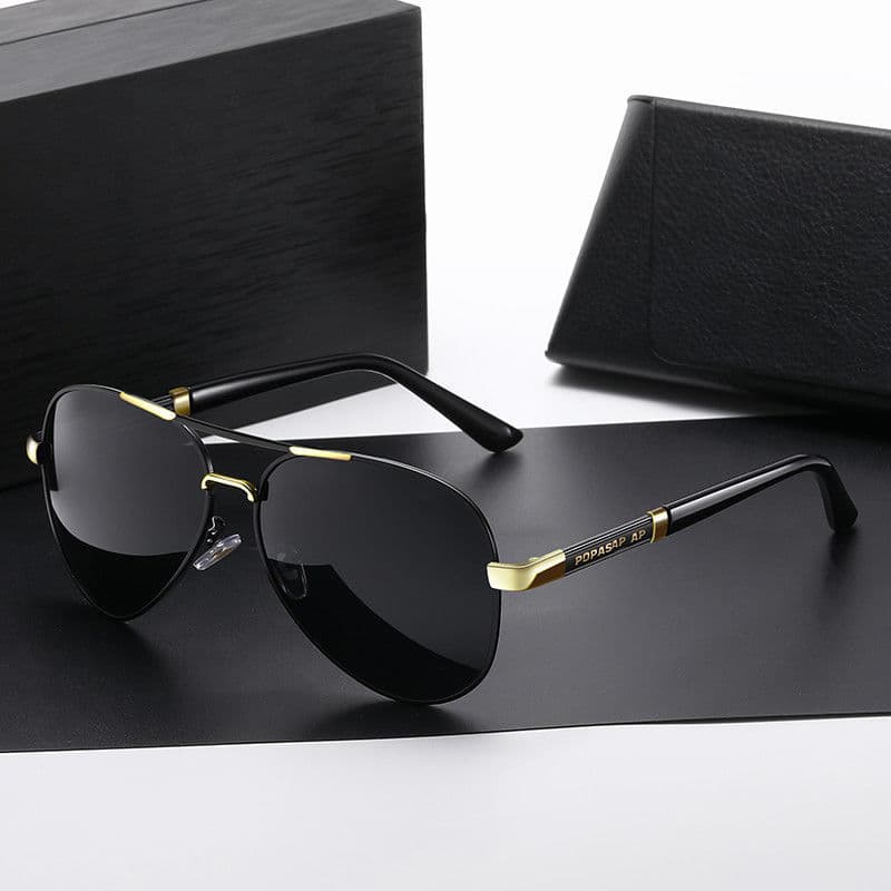 Metallic resin polarized sunglasses for men, driver's driving glasses, men's sunglasses, day and night color changing mirror, toad mirror 2