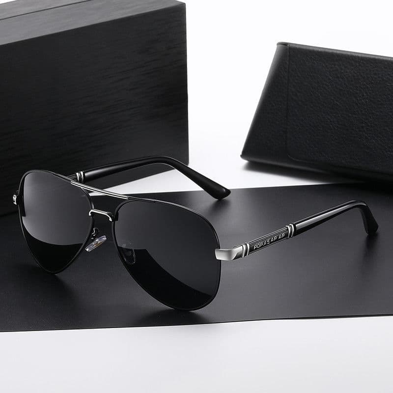 Metallic resin polarized sunglasses for men, driver's driving glasses, men's sunglasses, day and night color changing mirror, toad mirror 4