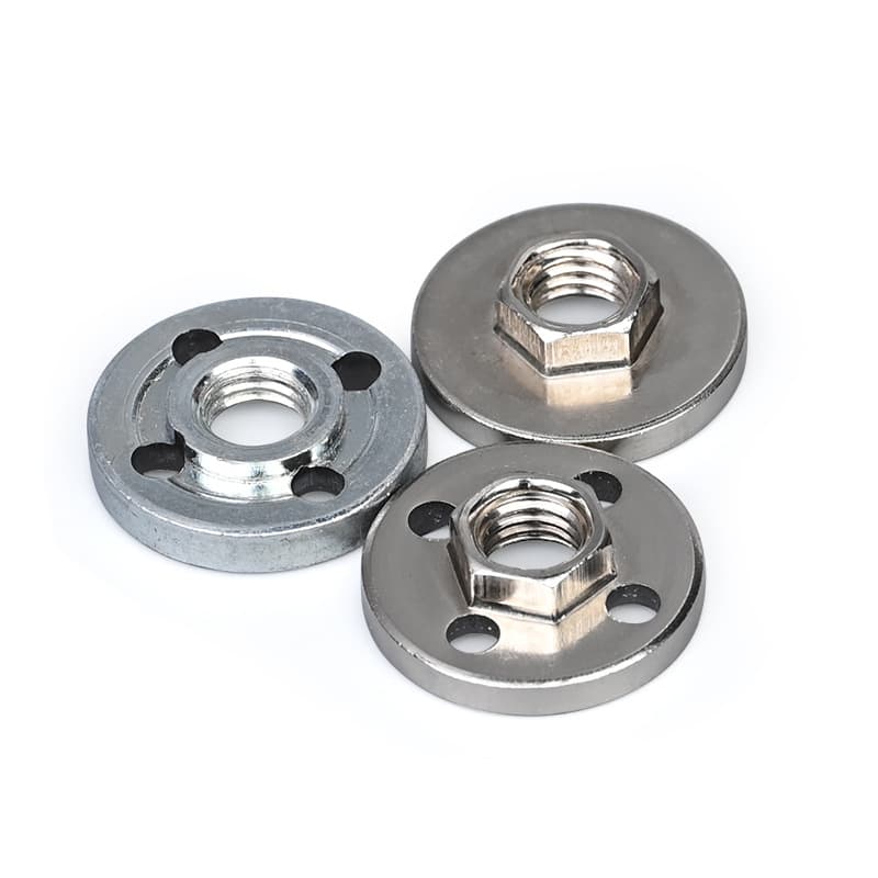 Type 100 angle grinder pressure plate, universal grinding plate, hexagonal nut, four-hole power tool splint wholesale