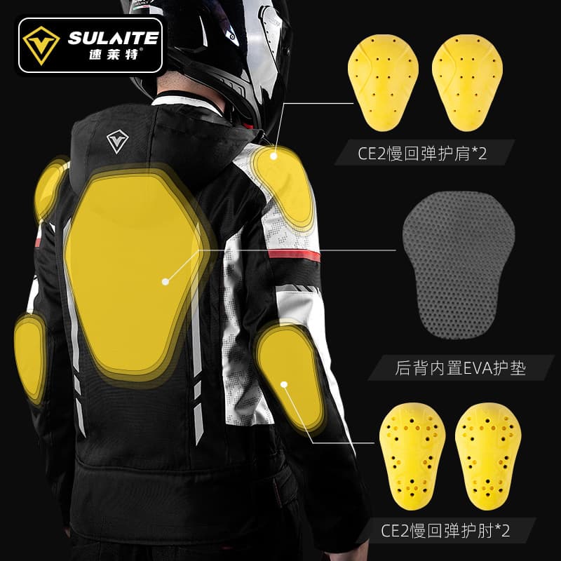 Motorcycle riding clothing for men and women, all-season motorcycle clothing, winter warm and anti-fall rider equipment, wind protection racing clothing 5