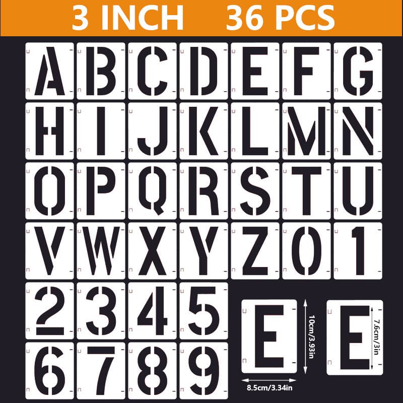 Hot Selling Interlocking Letters Template Digital Hollow Children's Painting Template Graffiti DIY Wall Painting Spray Paint Pro Curtain Board 10