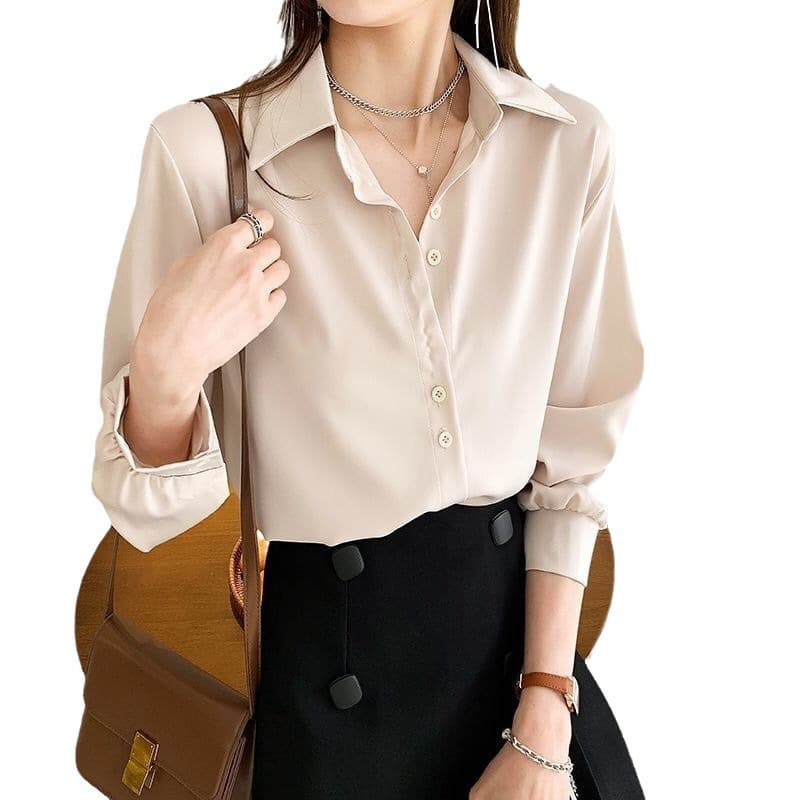 2025 spring and summer new shirt for women, loose, slim, fashionable design, niche white shirt, layered sun protection clothing 6