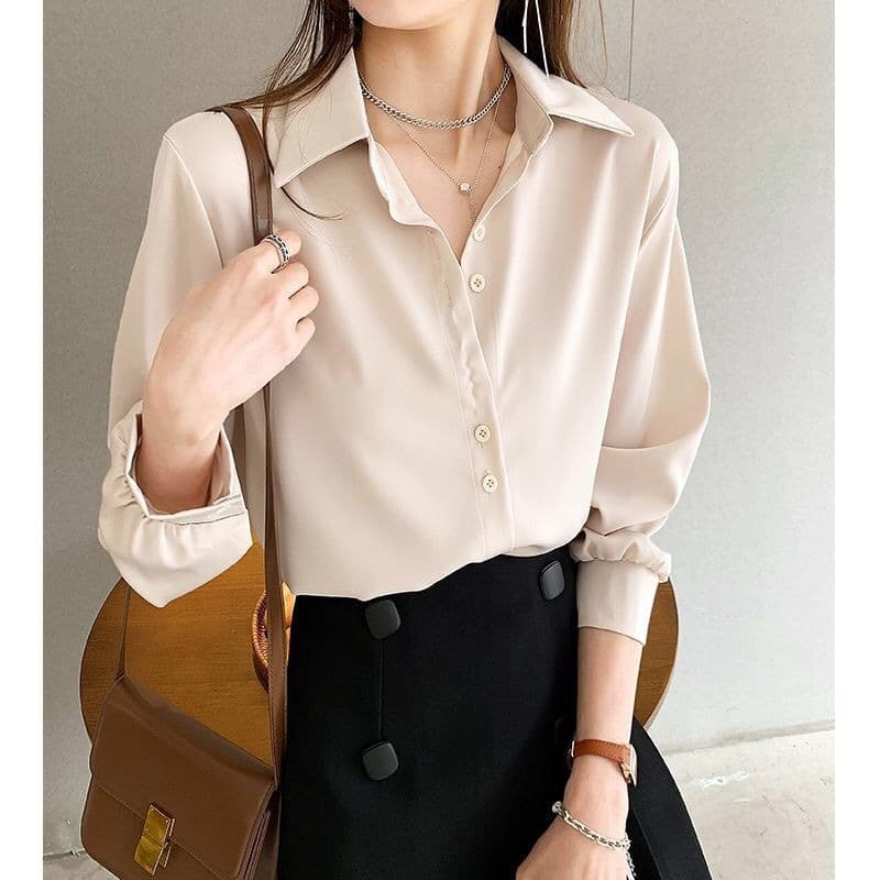 2025 spring and summer new shirt for women, loose, slim, fashionable design, niche white shirt, layered sun protection clothing 7
