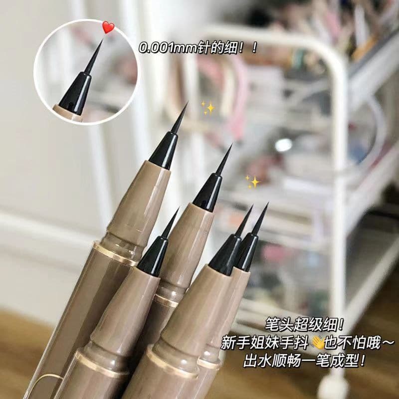 SWEETMINT0.05 liquid silkworm pen waterproof quick-drying brown non-smudged liquid eyeliner pen eye makeup eyeliner pen 5
