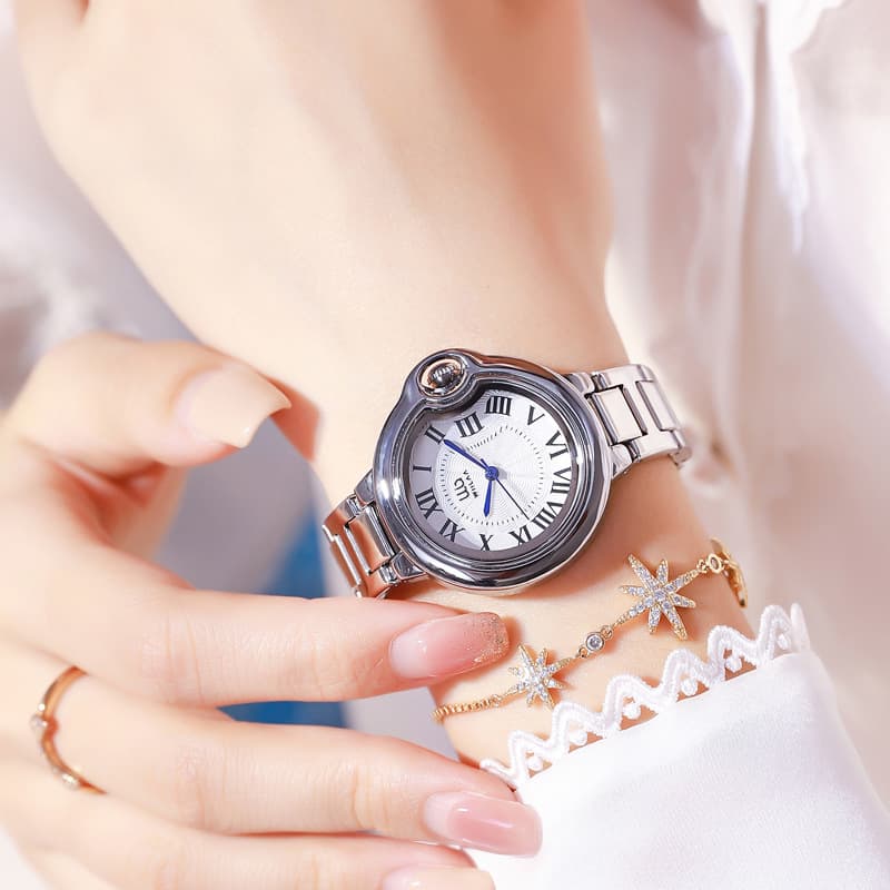 Cross-border popular watches for women, light luxury niche, simple temperament, quartz watches, women's fashion new wholesale diamond watches 3