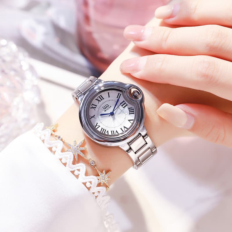 Cross-border popular watches for women, light luxury niche, simple temperament, quartz watches, women's fashion new wholesale diamond watches 5