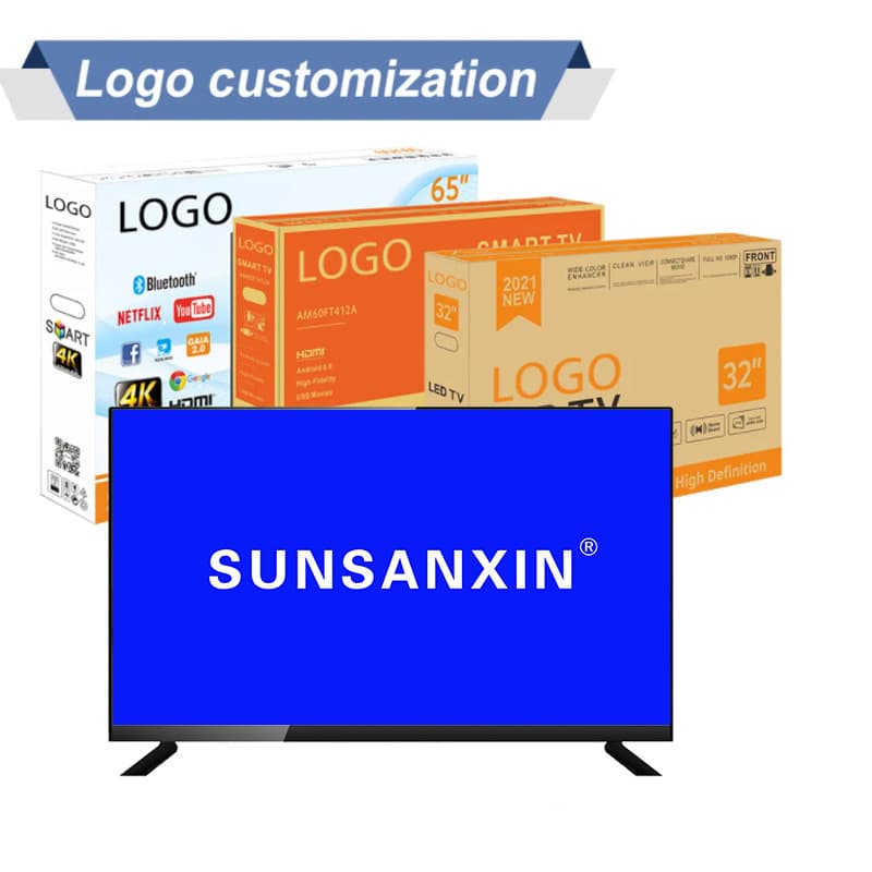 Foreign trade cross-border wholesale 32-inch 43-inch 65-inch LCD TV network intelligent voice high-definition computer display 6