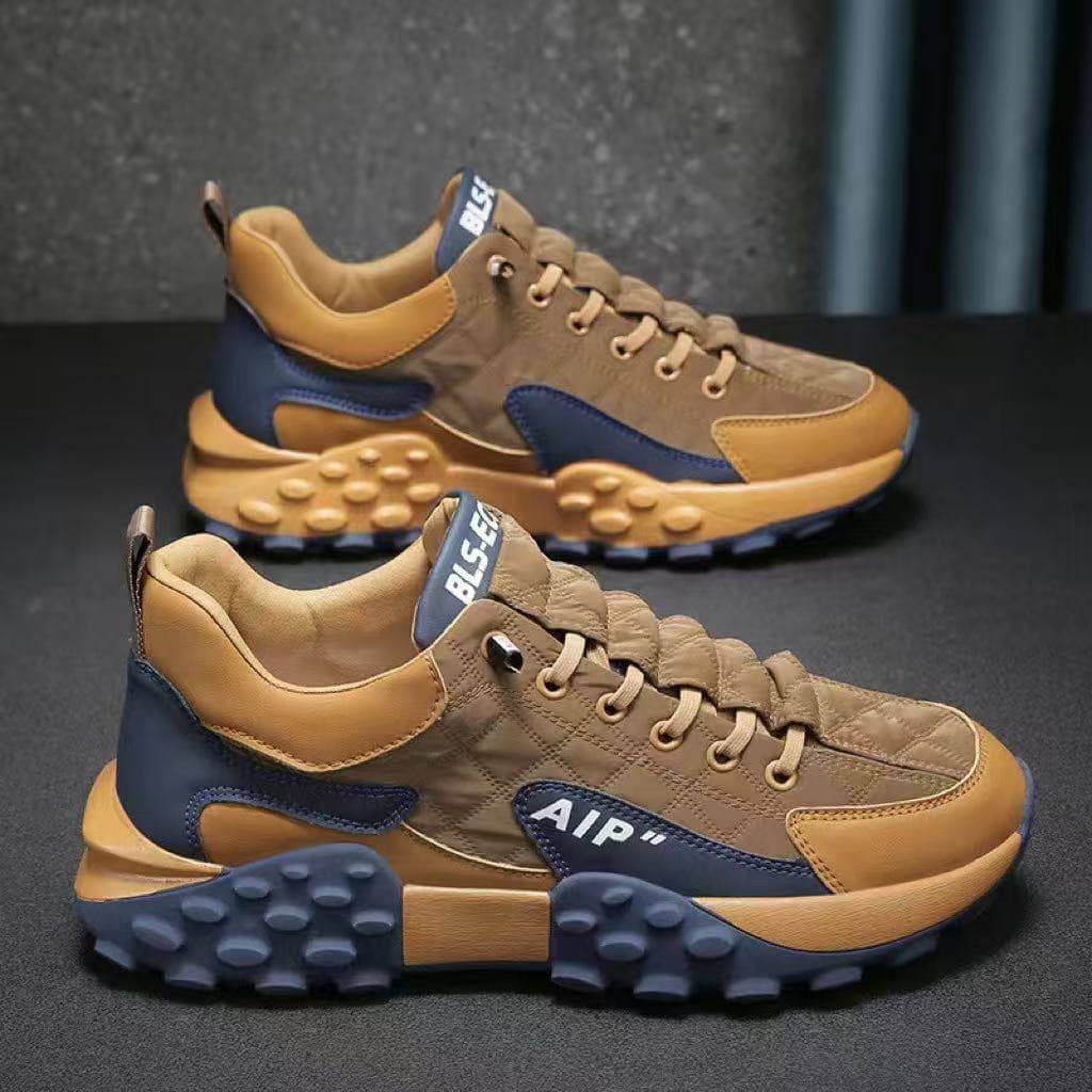 Cross-border men's shoes 2026 new Korean version low-top running shoes trendy non-slip thick-soled dad shoes breathable sports shoes 2