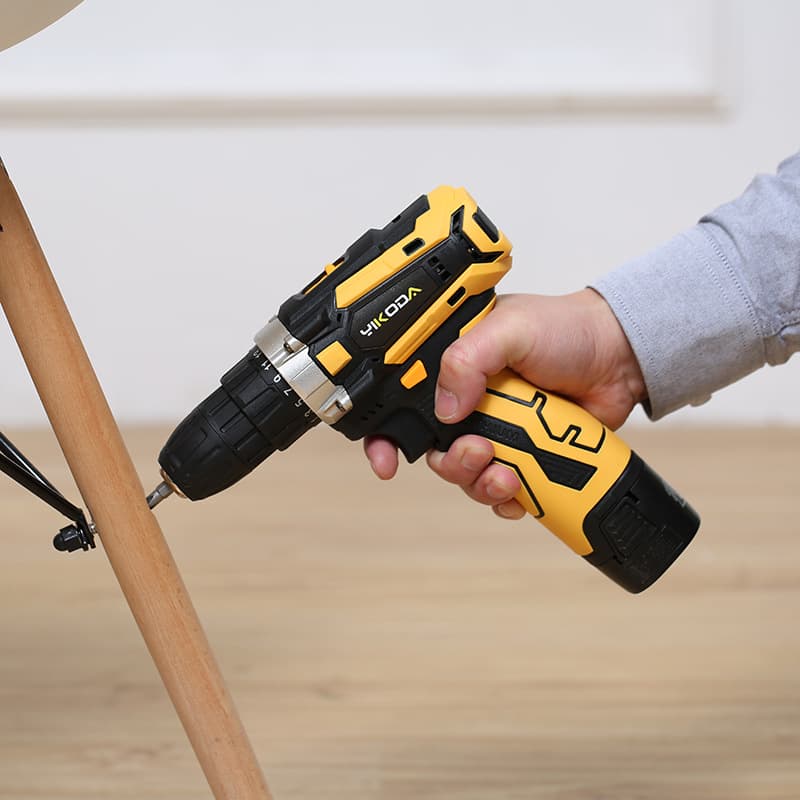 Two-speed household cordless lithium electric drill with display rechargeable screwdriver pistol drill multi-function electric 4
