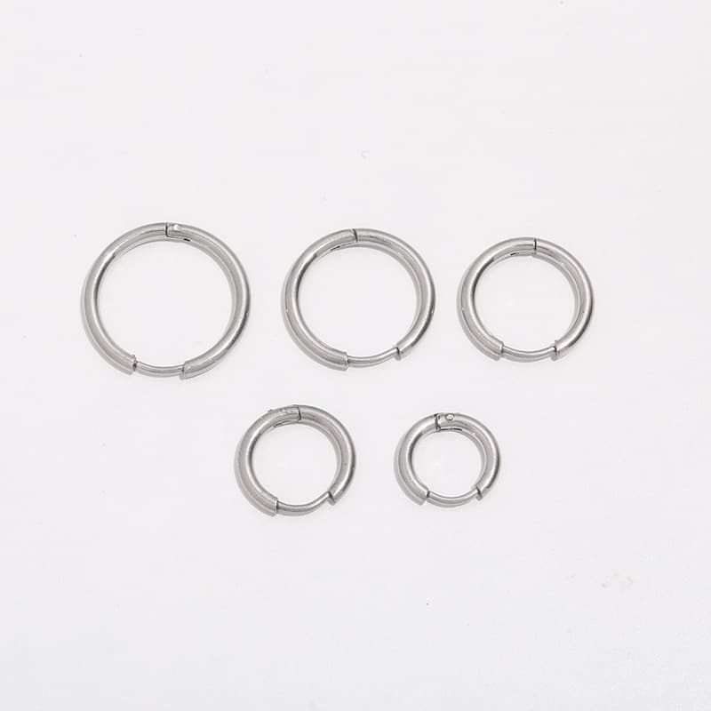 Classic hot selling round buckle stainless steel wire ear buckle earrings earrings simple earrings ready for sale wholesale 2