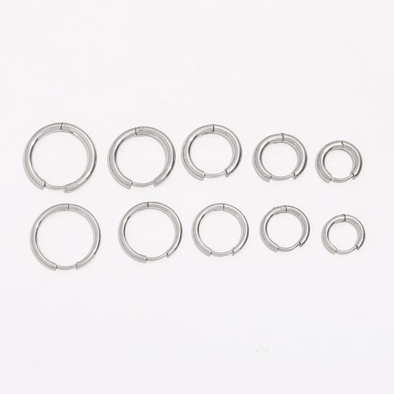 Classic hot selling round buckle stainless steel wire ear buckle earrings earrings simple earrings ready for sale wholesale 3