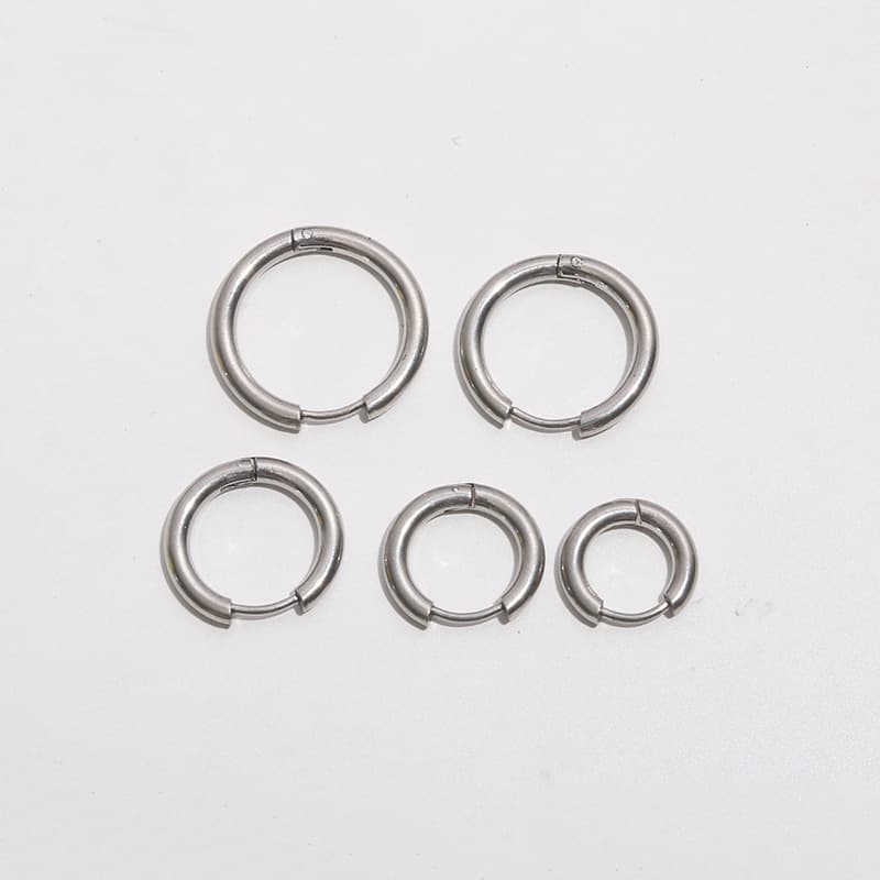 Classic hot selling round buckle stainless steel wire ear buckle earrings earrings simple earrings ready for sale wholesale 5