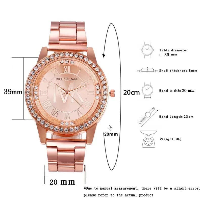 Foreign trade fashionable Roman TVK digital scale watch, diamond-encrusted personalized steel band watch, hot-selling men's and women's watch wholesale and delivery 3